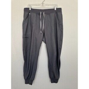 FIGS Zamora Joggers Pants Graphite Gray Medical Women's Large Petite LP